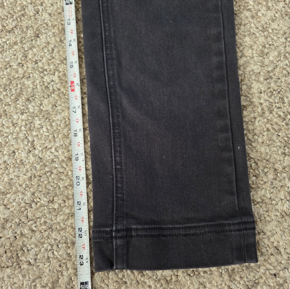 Everlane Cropped Slim Pants Blavk Denim Size 00 - Picture 9 of 10